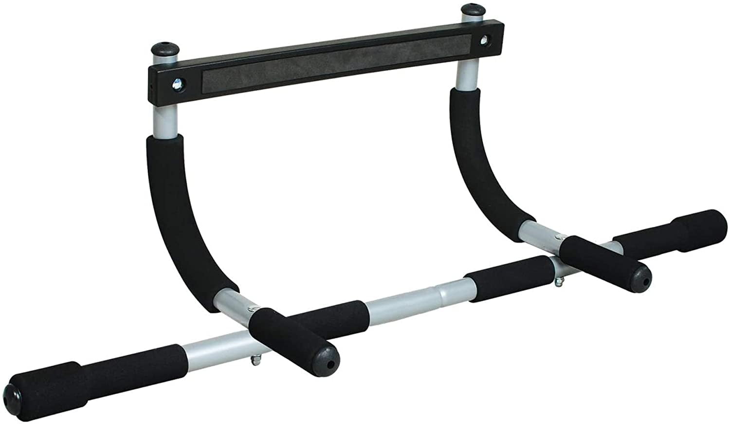 Nikou Iron Gym Pull Up Bars Total Upper Body Workout Bar for Doorway Adjustable Width Locking No Screws Portable Door Frame Horizontal Chin up