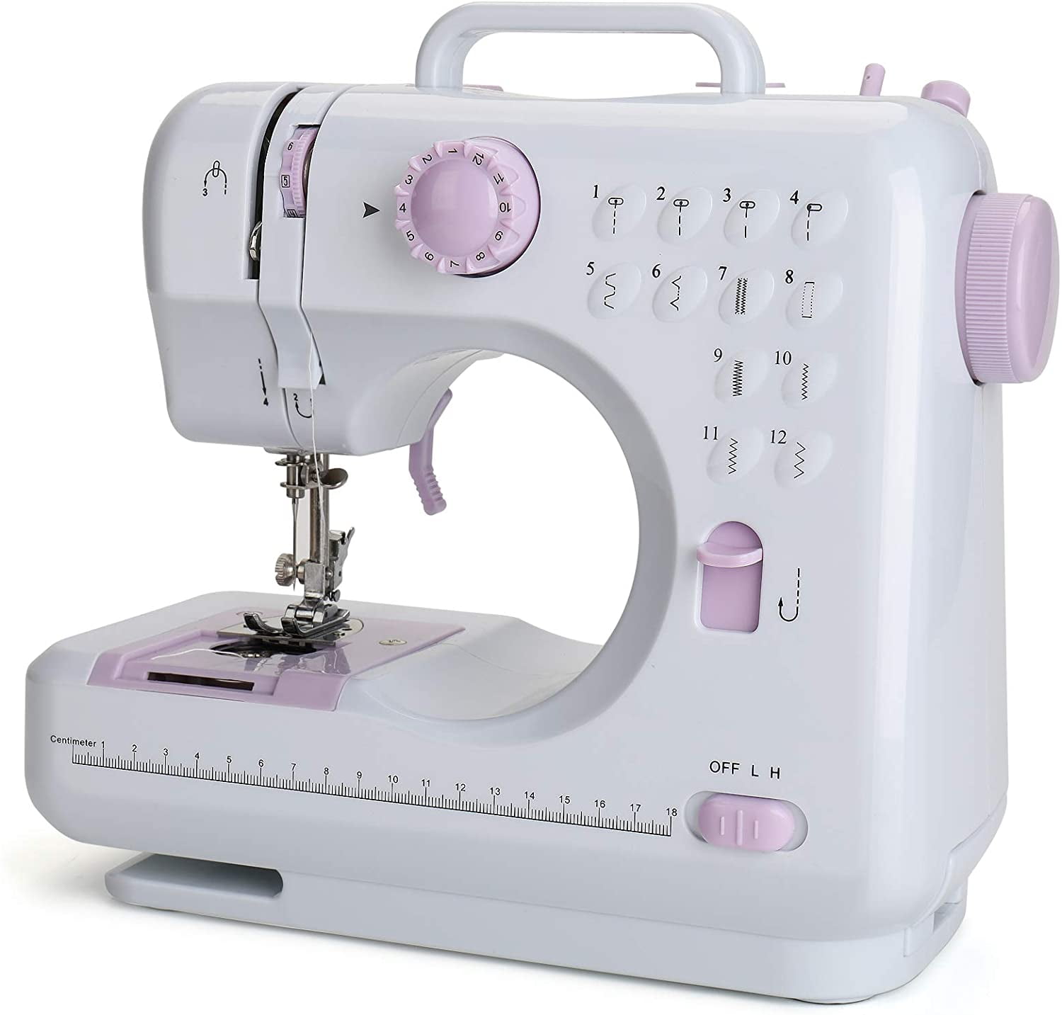 Nikou Mini Sewing Machine, Electric Household Crafting Mending Portable Sewing  Machines, 12 Stitches 2 Speed with Foot Pedal - Perfect For Easy Sewing,  Beginners, Kids (Purple) 