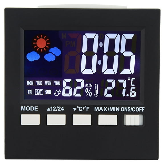 Nikou Multipurpose Sound Control Backlight Digital Alarm Clock Thermometer Hygrometer