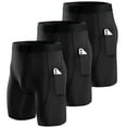 thumbnail image 1 of Niksa Compression Shorts Men 3 Pack, Compression Underwear for Men Athletic Shorts, Running Workout Fitness Shorts, 1 of 7