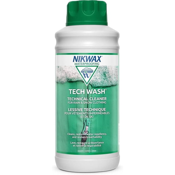 Nikwax Tech Wash 34 Fl Oz Technical Cleaner For Waterproof Outerwear