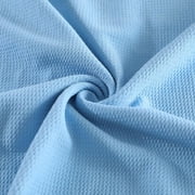 Nile Blue Liverpool Bullet Textured Fabric by the yard 4 Way Stretch Solid
