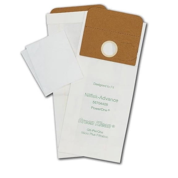 Nilfisk Advance PowerOne Vacuum Replacement Vacuum Bags - 10 per Case - Case of 20