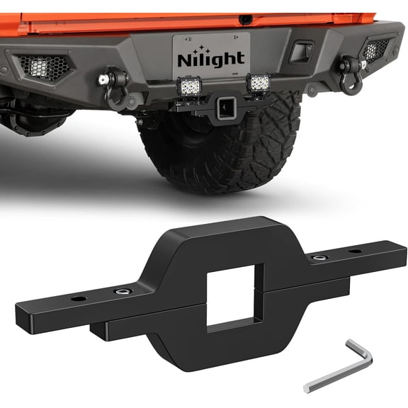 Nilight 1-1/4 inch Towing Hitch Mount Bracket for Truck Trailer RV SUV Pick Up fit Dual LED Work Light Reverse Rear Back Up Off Road Lights(Towing Hitch Mount Bracket) Without Light