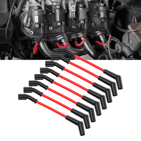 Nilight 10.5 mm Silicone Ignition Spark Plug Wire Set  Engineered for LS-Series (LS1, LS2, LS3, LS6, LS7) V8 Applications