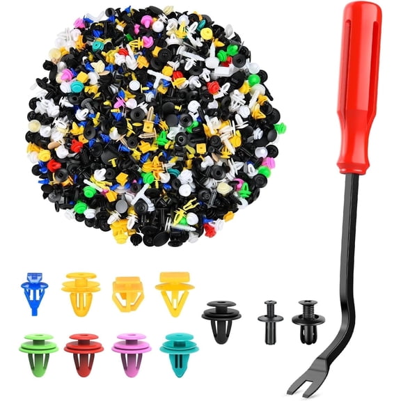 Nilight 1001PCS Universal Car Clips Mixed Auto Bumper Fender Trim Door Panel Shield Engine Cover Retainer Rivet Push Clips for GM Ford Chrysler Toyota Lexus Honda Acura Dodge Jeep 2 Years Warranty