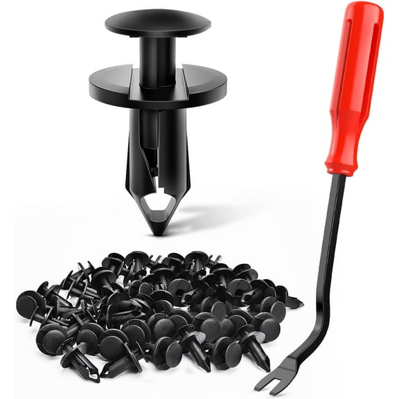 Nilight 100pcs Engine Under Cover Push-Type Retainer Replaces Lexus & Toyota 90467-07201 Quality Nylon Push Rivets with Bonus Fastener Remover