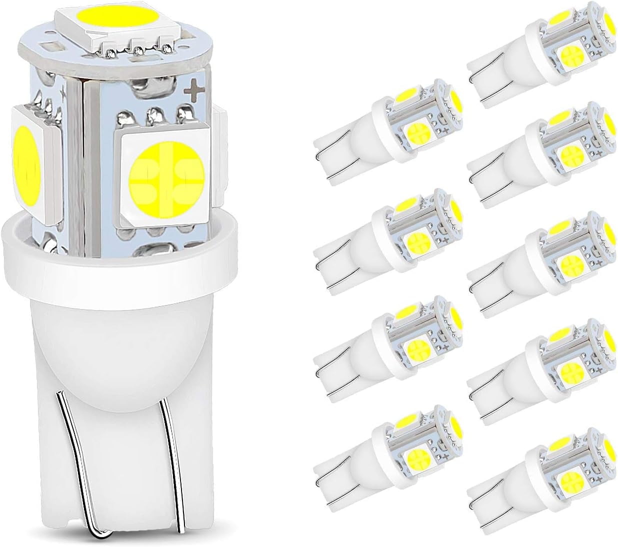 10-Pack White LED Replacement Bulbs for Landscape Lighting