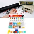 thumbnail image 1 of Nilight 120Pcs Blade Fuses Assortment 5, 7.5, 10, 15, 20, 25, 30 AMP Regular Mini ATM/APM Blade Fuses for Cars Trucks Boats Automotives, Multicolor, 1 of 9