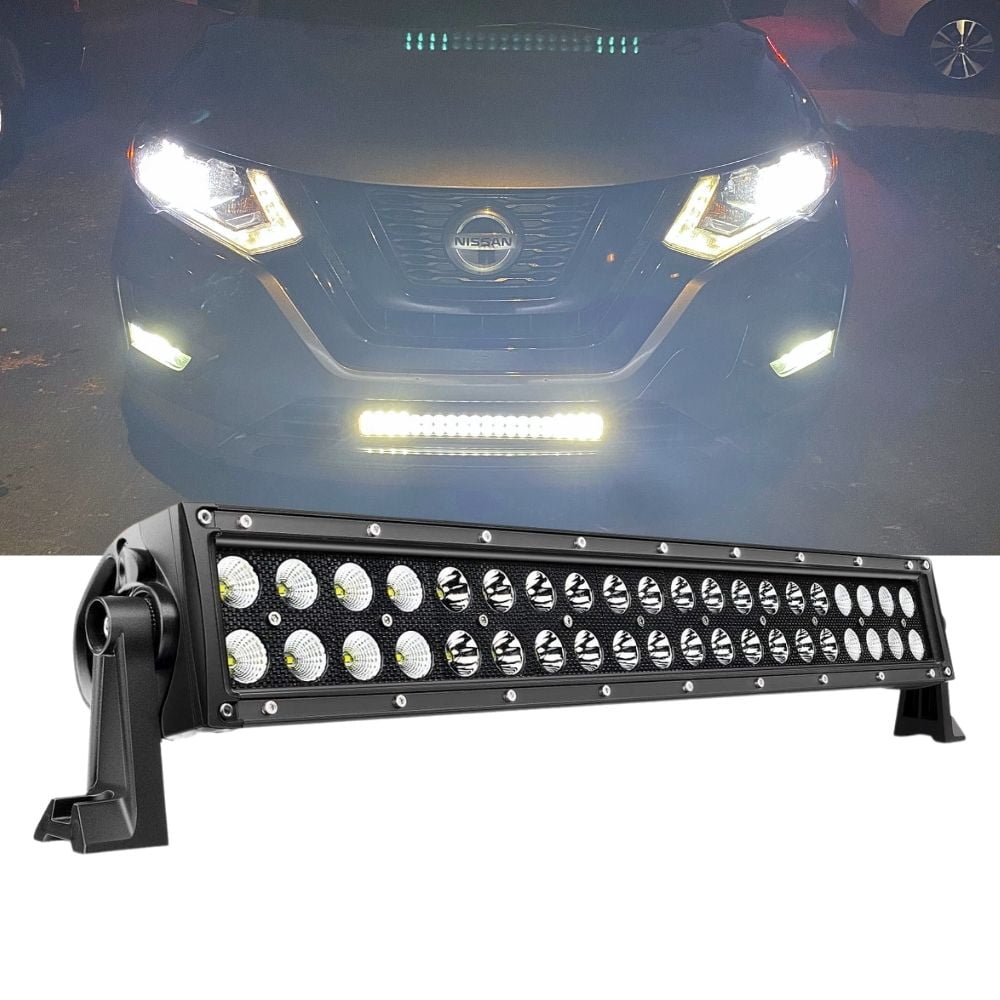 Nilight 120W Waterproof Spot & Flood LED Light Bar for SUV ATV Truck 4x4 Boat