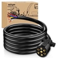 thumbnail image 1 of Nilight 12Feet 7way Heavy Duty 7 Pin Plug Inline Trailer Cord, 1 of 11