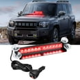 thumbnail image 1 of Nilight 12LED Traffic Advisor Strobe Light Bar Red Emergency Warning Hazard Safety Dash Front/Rear Windshield Flashing Lights for Cars Trucks, 1 of 7