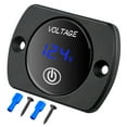 Nilight 12V Led Display Voltmeter with Touch Switch Digital Voltage