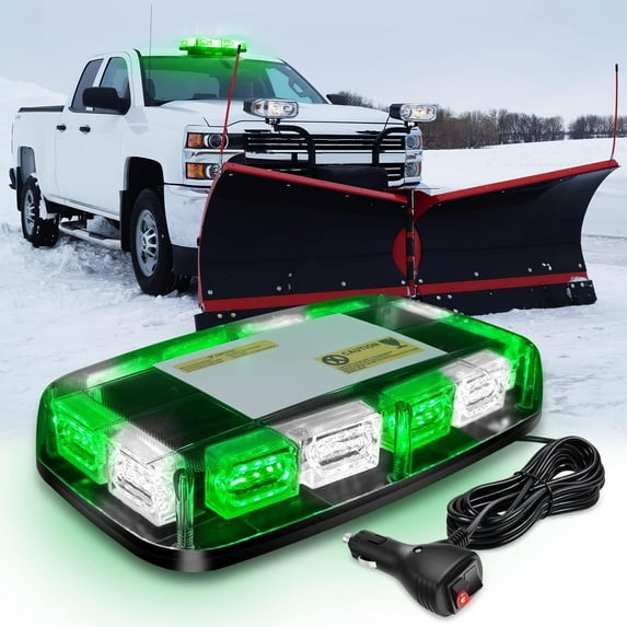 Nilight 12inch Roof Top Strobe Lights 48Led Hazard Light Emergency Safety Warning Led Flashing Light Bar Magnetic Mount 12V 24V Cars Trucks Tractors Snow Plows Construction Vehicles