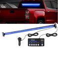 thumbnail image 1 of Nilight 144LED Strobe Light Bar with Controller Blue Interior Front/Rear Windshield Flashing Lights for Cars Plow Trucks, 1 of 9