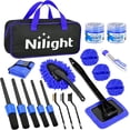 thumbnail image 1 of Nilight 15PCS Car Detailing Kit Auto Cleaning Tools Wash Set with Storage Carry Bag Beginners Easy to Use for Interior Exterior Car Care Clean Windshield Dashboard Seat Air Vents Wheels Tires, Blue, 1 of 9