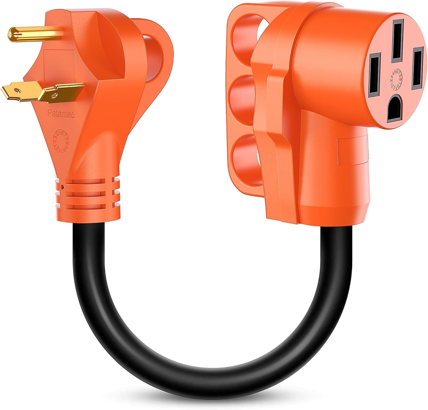 Nilight 18 inch 30 Amp to 50 Amp RV Plug Adapter Heavy Duty Dogbone ...