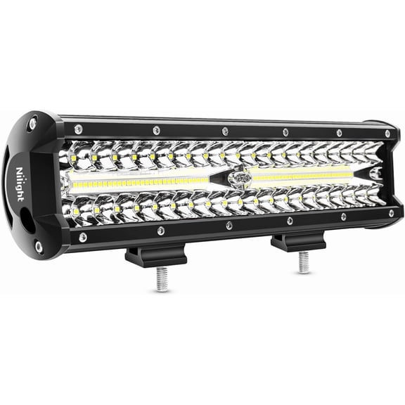 Nilight Led Light Bar 12Inch 300W Triple Row Flood Spot Combo 30000LM Bar Driving Boat Lighting Led Off Road Lights for Trucks