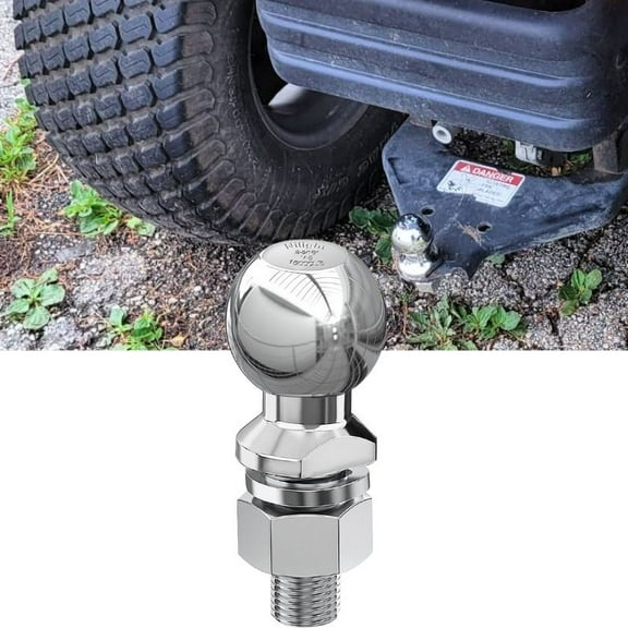 Chrome Trailer Hitch Ball, 15,000 Lbs, 2-5/16-Inch Diameter, 1-1/4 x 2-5/8-Inch Shank