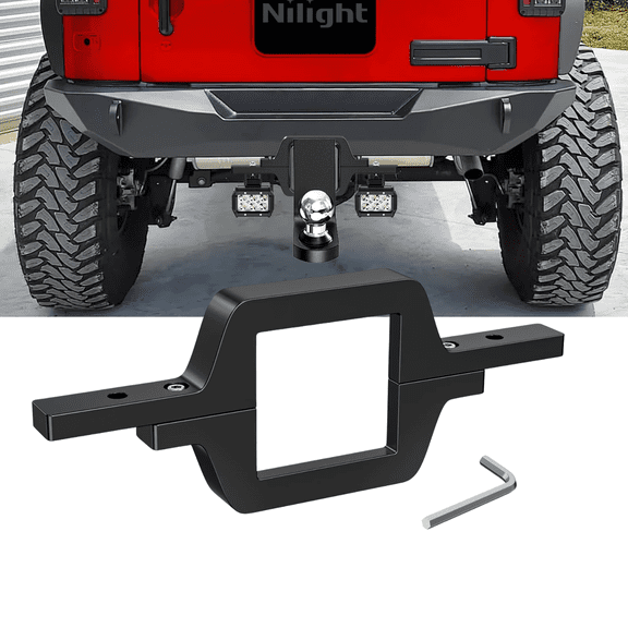 Nilight 2.5 Inch Hitch Mount Bracket for LED Work Lights Reverse Backup Lights Hitch Receiver Mounting Bracket for Truck SUV Trailer Without Lights