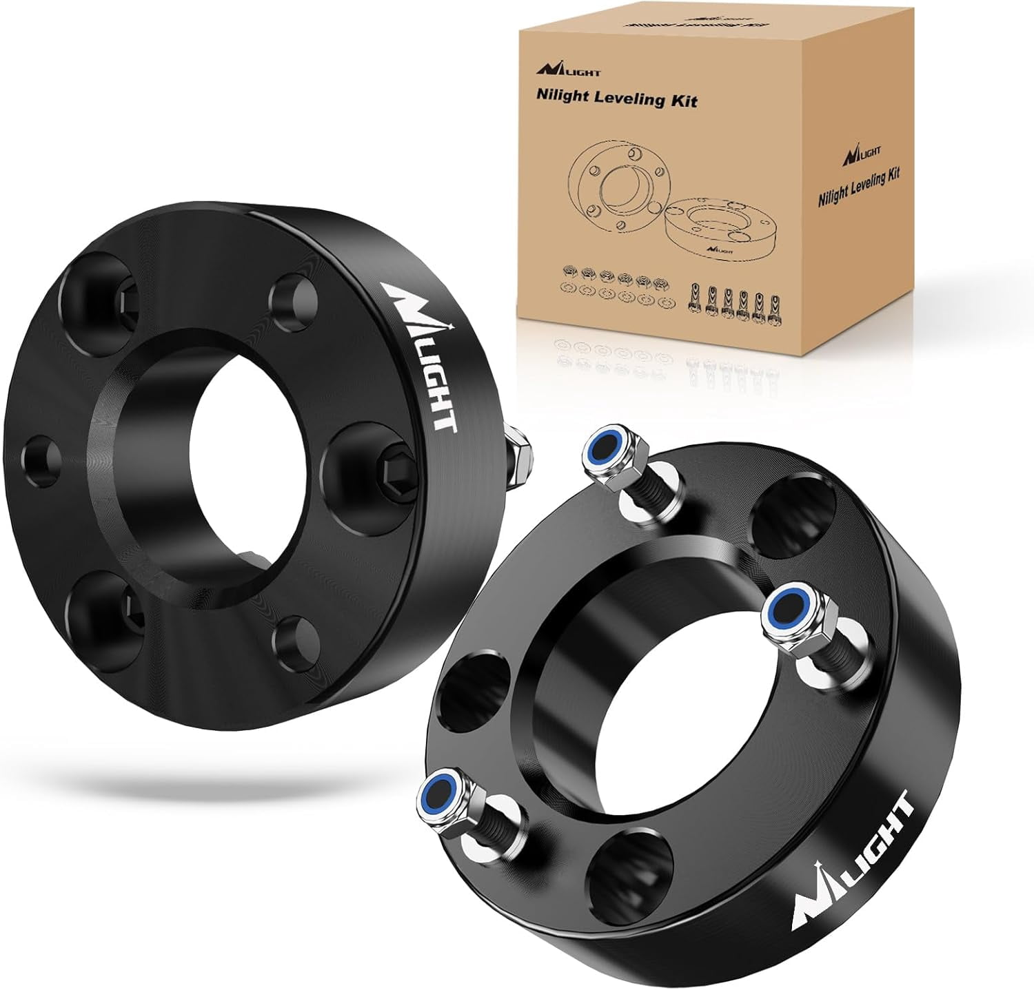 Nilight 2.5" Leveling Kit for 2004-2023 F150 2WD 4WD 2012 2013 2014 2015 2016 2017 2018 2019 2020 2021 2022 2023/2003-2018 Expedition/2005-2008 Lincoln Mark Front Raise Suspension Strut Spacers