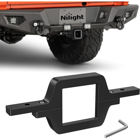 Nilight 2.5 inch Towing Hitch Mount Bracket for Truck Trailer RV SUV Pick Up fit Dual LED Work Light Reverse Rear Back Up Off Road Lights(Towing Hitch Mount Bracket) Without Light