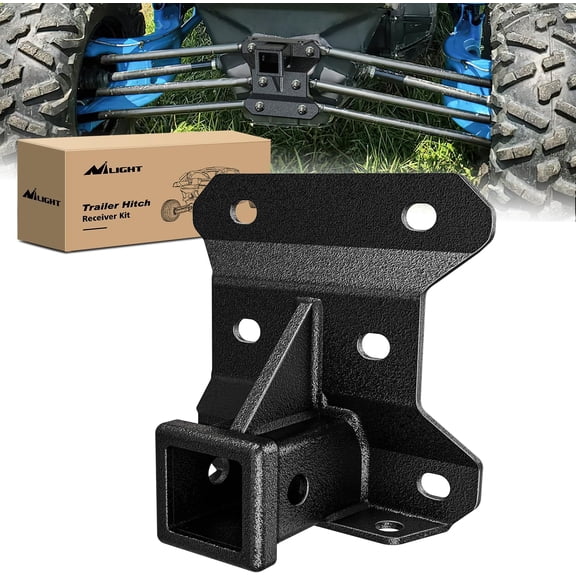 Nilight 2 Inch Rear Bumper Tow Trailer Hitch Receiver Kit Compatible for 2017+ Can Am Maverick X3/2017+ Can Am Maverick Turbo/Max Turbo/X DS/X RS Turbo