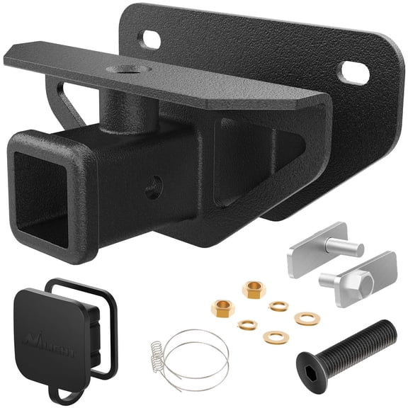 Nilight 2" Rear Trailer Hitch Receiver Class 3 Tow Towing Hitch & Cover Kit, Fits for 2003-2018 Dodge Ram 1500 & 2003-2013 Ram 2500/3500, Tow Combo (Hitch Cover Included)