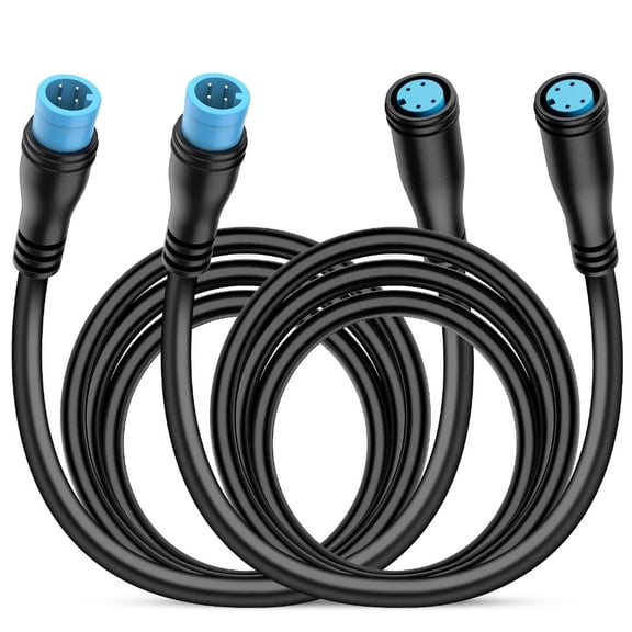 Nilight 2 Pack 5FT 4 Pin Extension Cable Cord for 4Pcs Car Underglow Neon Accent Strip Lights 252 LEDs RGB 8 Color Wire Harness 5 Feet Underglow Lights Extension Wire Plug and Play