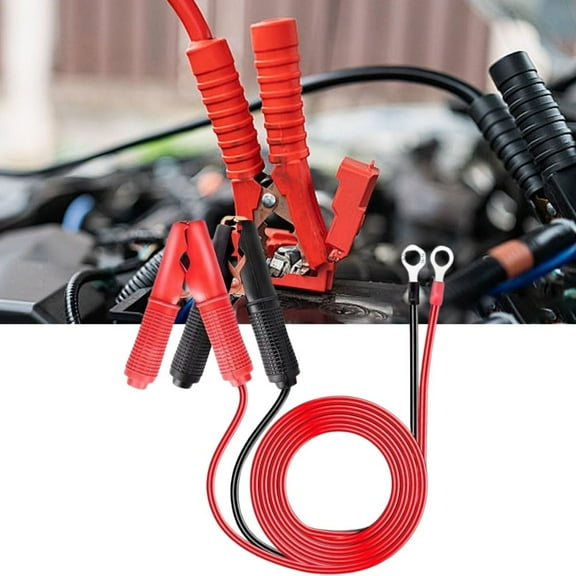 Nilight 2 Pcs 30A Alligator Clips Booster Jumper Cable for Car Battery Charging Charger, 6 mm Copper Terminal