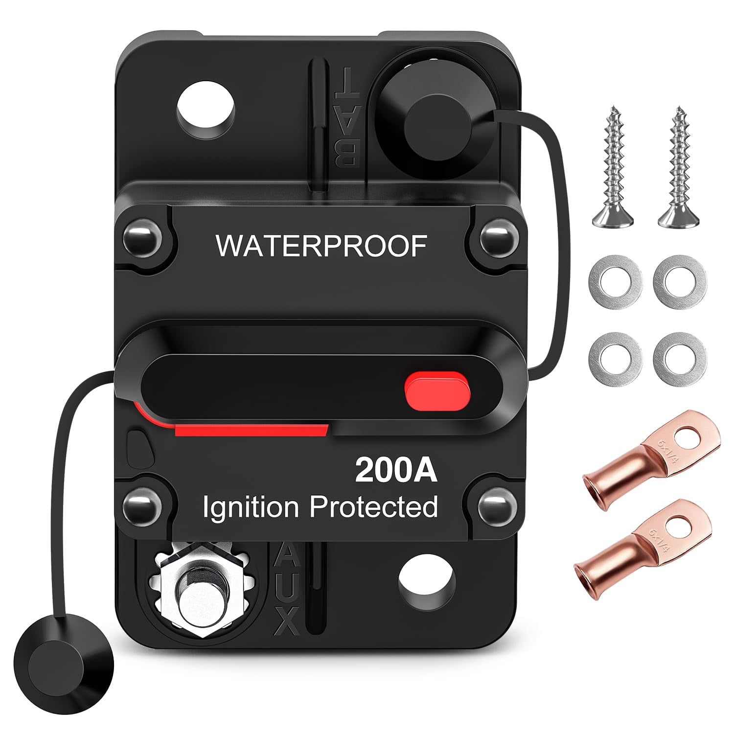 Interruttore Di Linea Rayne's World 150A 12-48V DC – Salvaspazio Con Reset Manuale Per Auto, Barca, Solare