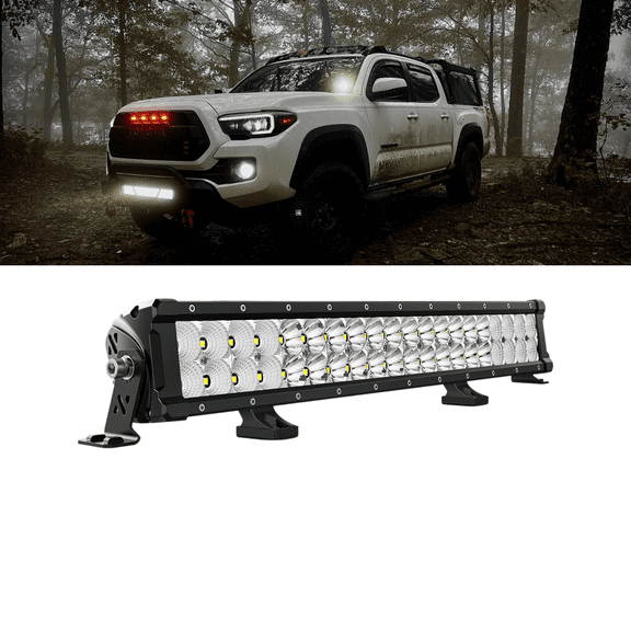 Nilight 200W 21.6 Inch LED Light Bar with Flood Spot Combo Beam, 24000LM, IP68 Waterproof for Offroad Pickup Truck SUV ATV UTV Boat Jeep Lighting
