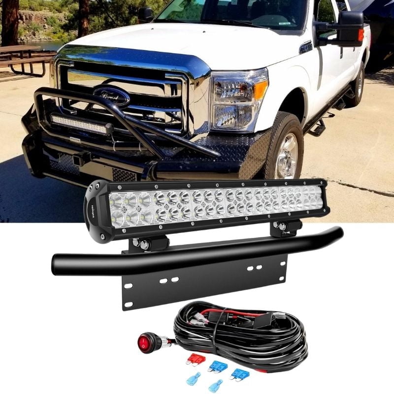 Nilight 20 Inch 126W LED Light Bar Off Road Spot Flood Combo with Mounting Bracket & Wiring Kit for Auto Truck SUV ATV 4x4