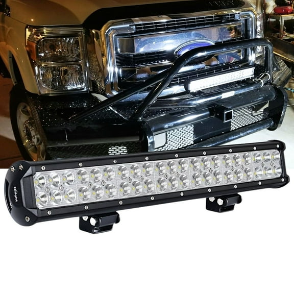 20 Inch Led Light Bar 2 Rows 126W Led Work Light Spot Flood Combo Led Driving Lights Fog Lights Offroad Lights SUV ATV 4Wd Truck Boat Lighting