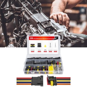 Nilight 220Pcs 5 Pin Electrical Connector Plug Male Female Terminal Wire Connector Waterproof Connectors 5 Way Automotive Connect Set for Car Truck Motorcycle Marine Boat 10 Sets