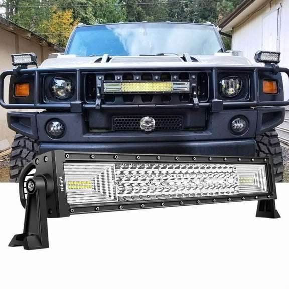 Nilight 22inch 270W Triple Row 27000LM Flood Spot Combo Beam Led Bar Driving Lights Boat Lights Super Bright Led Off-Road Lights for Trucks Trucks