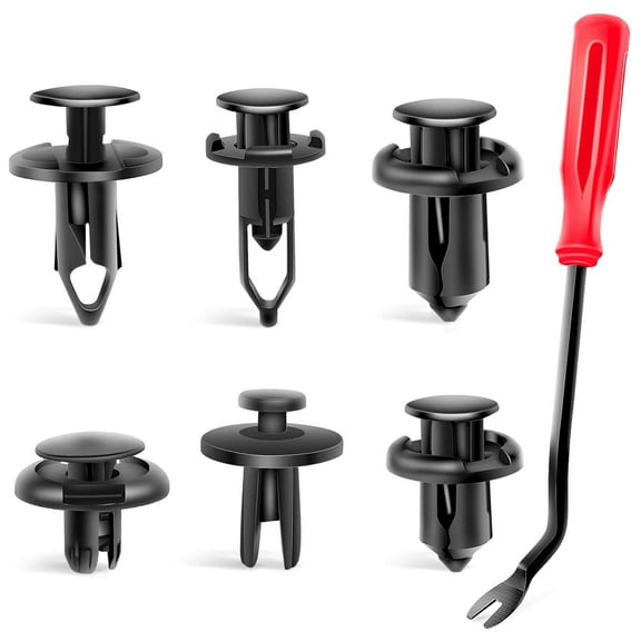 Nilight 240PCS Car Retainer Clips Fastener Remover 6.3mm 8mm 9mm 10mm Expansion Screws Replacement Kit Bumper Push Rivet Clips for GM Ford Toyota Honda Chrysler Bonus Fastener Remover