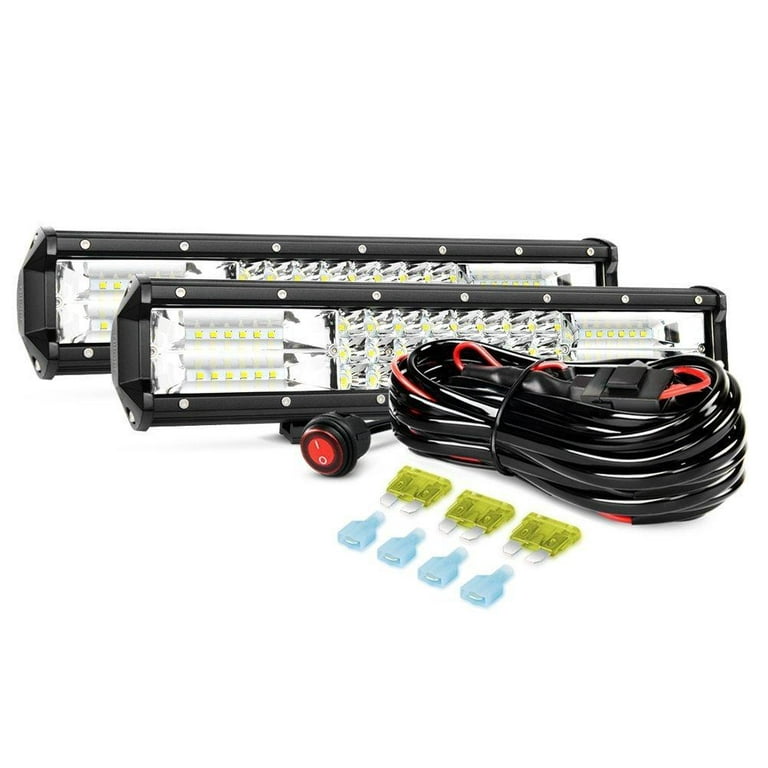  LEMIL LED Light Bar 15 216W Magnetic Light Bar Triple