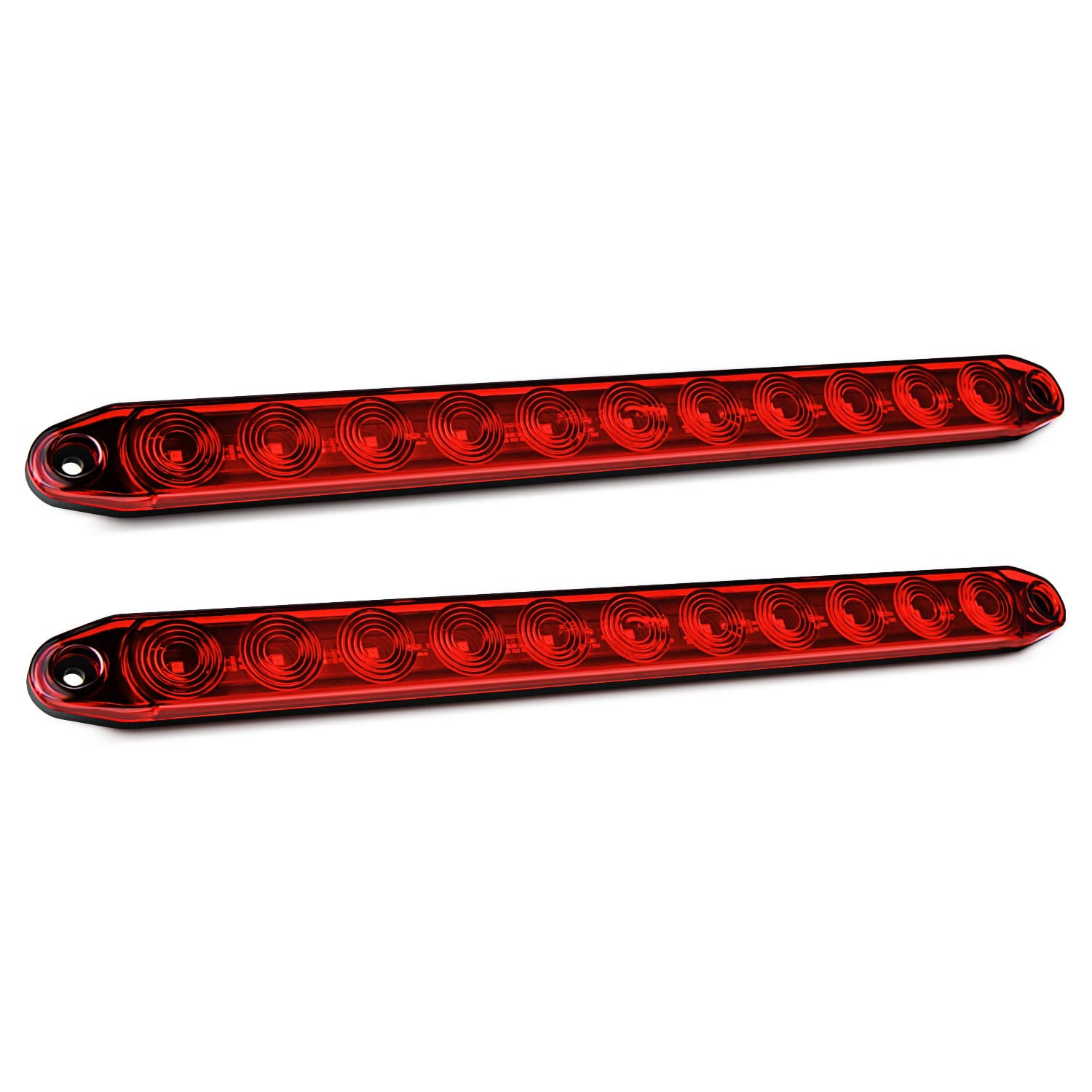 Turn Signal Lights JinRui-T 11 LED Red Trailer Light Bar 16 Inch