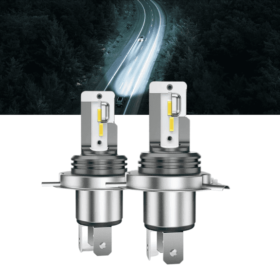 Nilight 2PCS H4/HS1 LED Motorcycle Headlight Bulb CSP Chips 6000K 9003 HB2 Hi/Lo Beam Light Conversion Kit for Motorbike,2 Years Warranty