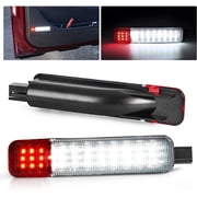 Nilight 2Pcs LED Interior Door Panel Courtesy Warning Lights White Red for Chevy GMC Silverado Sierra 1500 2500 3500 HD Suburban Cadillac Escalade Hummer H2