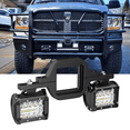 thumbnail image 1 of Nilight 2Pcs 4 inch LED Light Bars with 2 inch Tow Hitch Mounting Brackets,off Road Fog Driving Backup Rear Lights Compatible with Car Trucks Tractor Trailer Pickup ATV SUV UTV Boats, 1 of 8