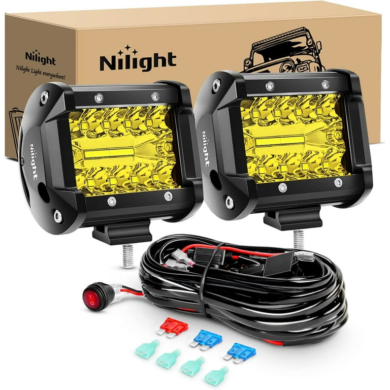 yellow led fog light pods Race Series Flood LED Pod Yellow main image 1