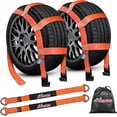 thumbnail image 2 of Heavy Duty Tow Dolly Straps For 14-22 Inch Tires – 2" Wide, 3,335 Lb WLL 2 of 5