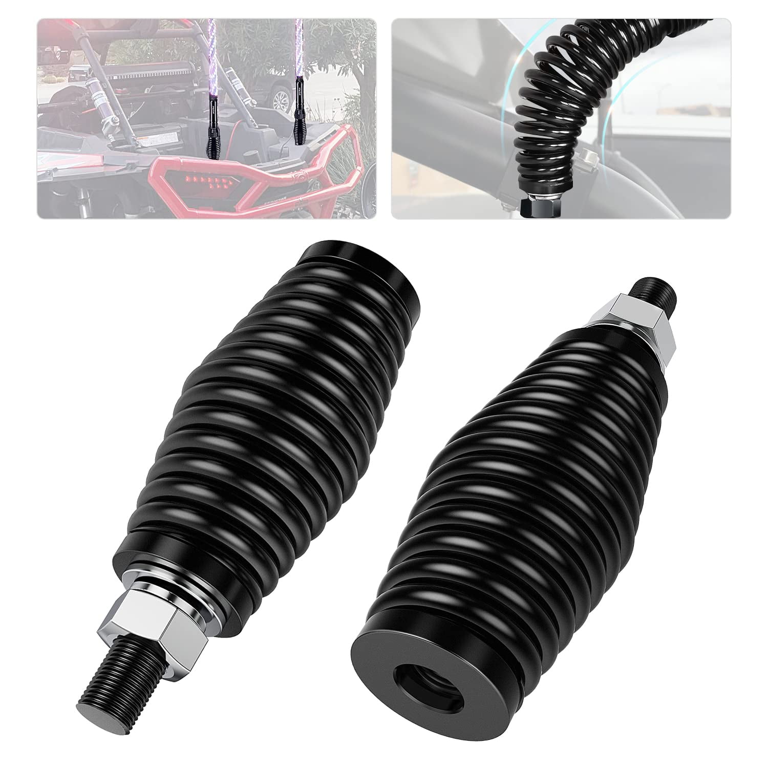 Nilight 2pcs Heavy Duty DC20 Barrel Spring Mounting Base for Whip Light ...