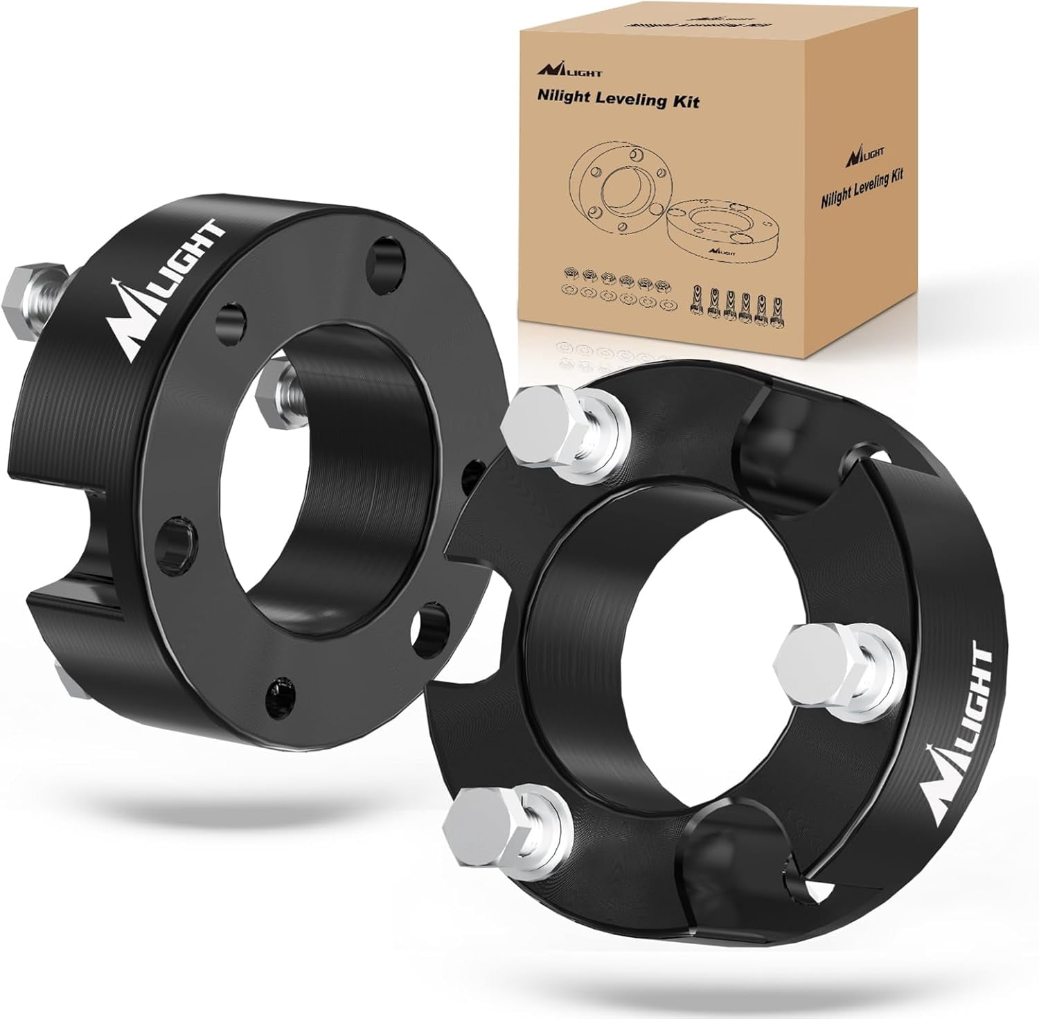 Nilight 3" Leveling Kit for Tacoma 2005-2023/4Runner 2003-2023/FJ Cruiser 2007 2008 2009 2010 2011 2012 2013 2014 2015 Front Raise Suspension Strut Spacers