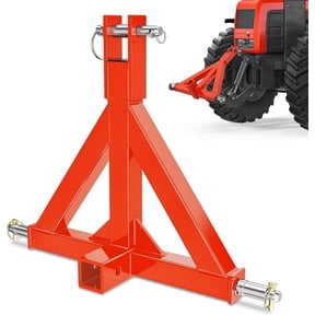 Nilight 3 Point 2" Trailer Hitch Receiver Category 1 Heavy Duty Tractor Drawbar Adapter Compatible with Kubota Bx John Deere Nortrac Kioti Yanmar Cat Orange