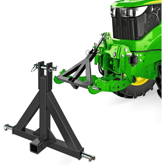 Nilight 3 Point 2" Trailer Hitch Receiver Category 1 Heavy Duty Tractor Drawbar Quick Hitch Adapter Compatible with Kubota,Bx,John Deere, Nortrac, Kioti,Yanmar,Cat