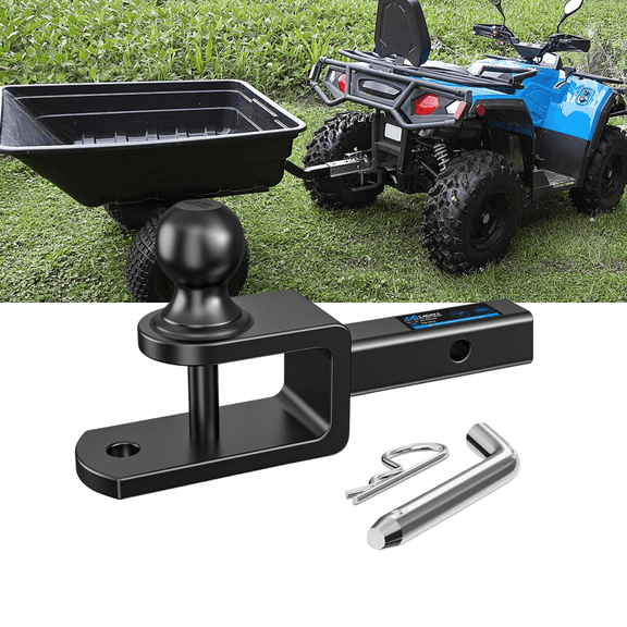 Nilight 3-in-1 ATV UTV Multi Hitch Mount with 1-7/8 in Ball Hitch, Fits 1-1/4 in Receiver, Winch Strap Loop Tow Hitch Mount