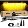 thumbnail image 1 of Nilight 31 Inch Amber Single Row Led Light Bar Super Slim 150W Spot & Flood Combo Driving Off Road 3D LED Fog & Driving Light Roof Bumper Light Bars for Trucks Ford Boat ATV UTV, 2 Years Warranty, 1 of 9